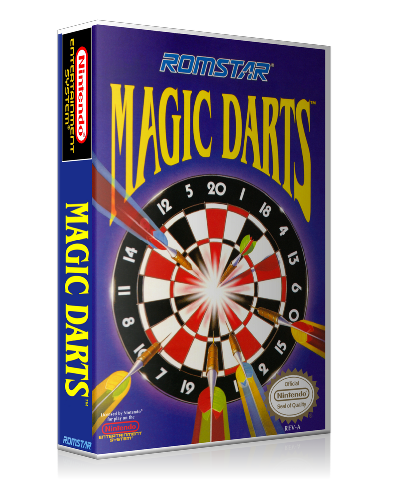 NES Magic Darts Retail Game Cover To Fit A UGC Style Replacement Game Case
