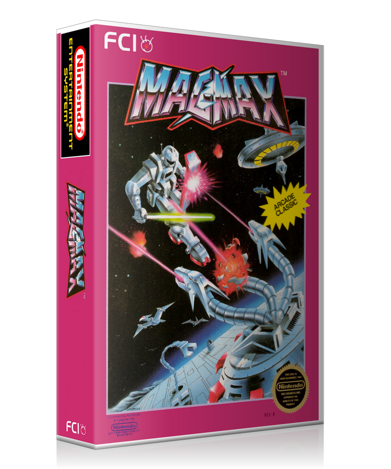 NES Magmax Retail Game Cover To Fit A UGC Style Replacement Game Case