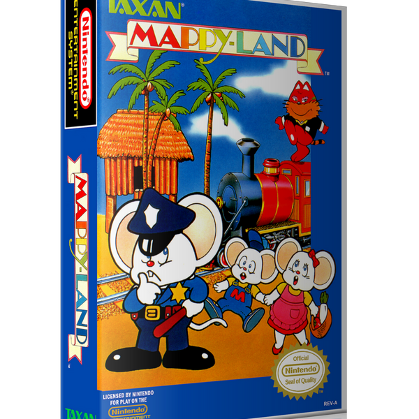 Mappy top land nes