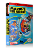 NES Mario's Time Machine Retail Game Cover To Fit A UGC Style Replacement Game Case