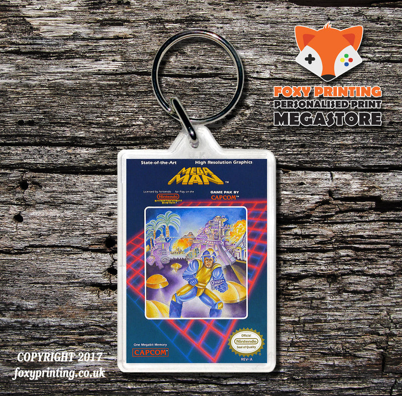 Nes 366 Megaman1-Retail-Nesspine Game Inspired Retro Gaming Keyring