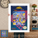 Nes_366_Megaman1retailnesspine Super Nintendo GAME INSPIRED THEME Retro Gaming Poster A4 A3 A2 Or A1