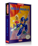 NES Mega Man 4 Retail Game Cover To Fit A UGC Style Replacement Game Case