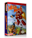 NES Mega Man 6 Retail Game Cover To Fit A UGC Style Replacement Game Case