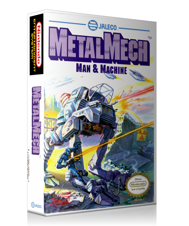 NES Metal Mech Retail Game Cover To Fit A UGC Style Replacement Game Case