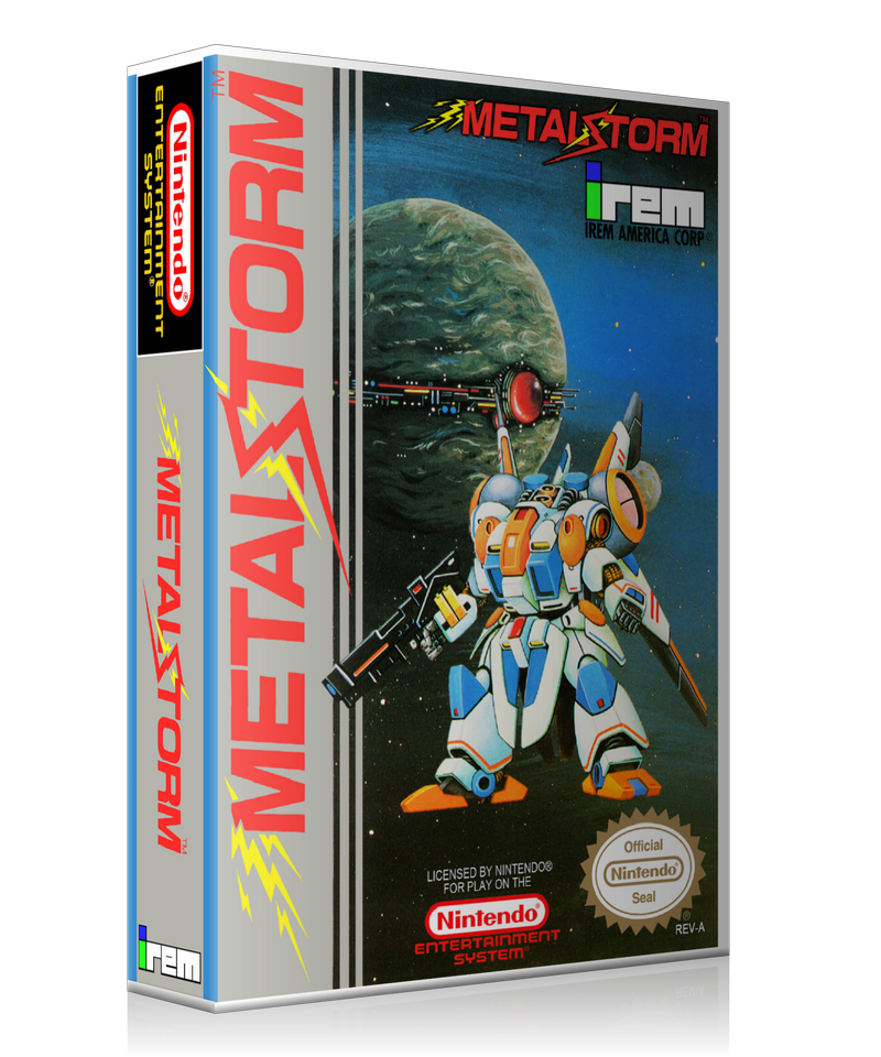 NES Metal Storm Retail Game Cover To Fit A UGC Style Replacement Game Case