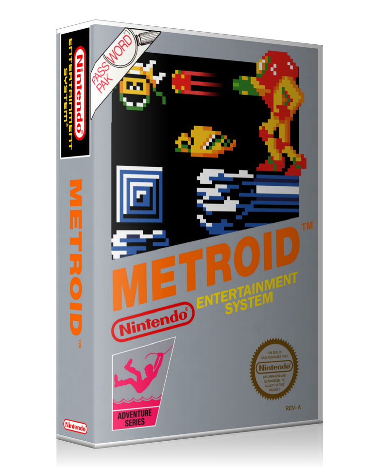 NES Metroid Retail Game Cover To Fit A UGC Style Replacement Game Case