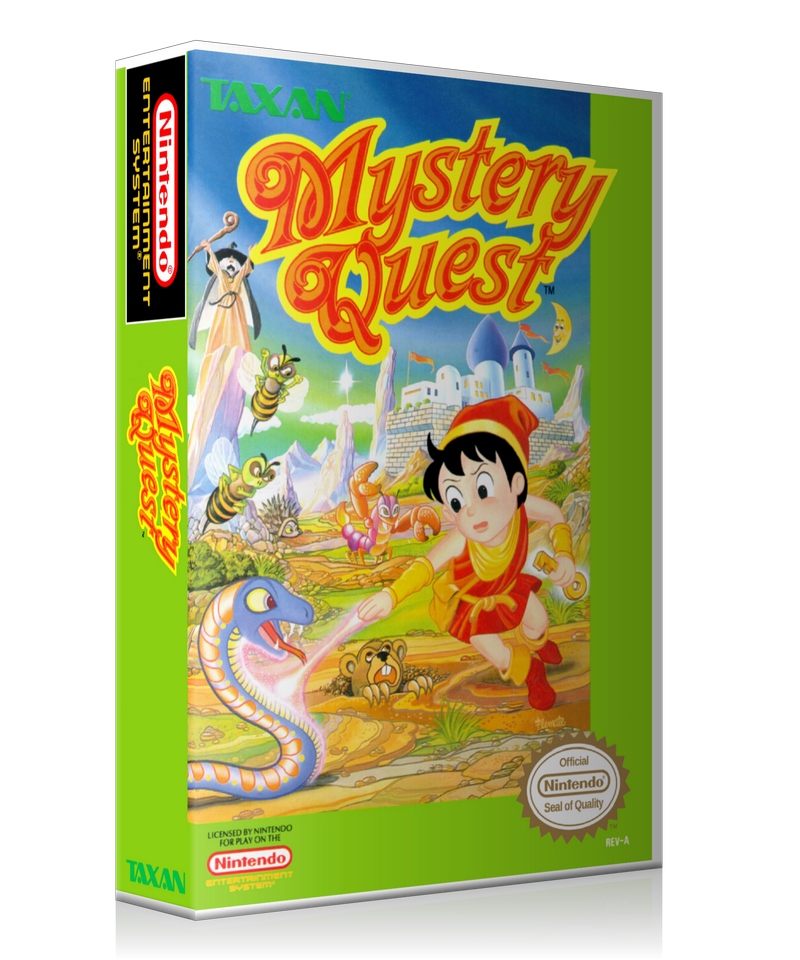 NES Mystery Quest Retail Game Cover To Fit A UGC Style Replacement Game Case