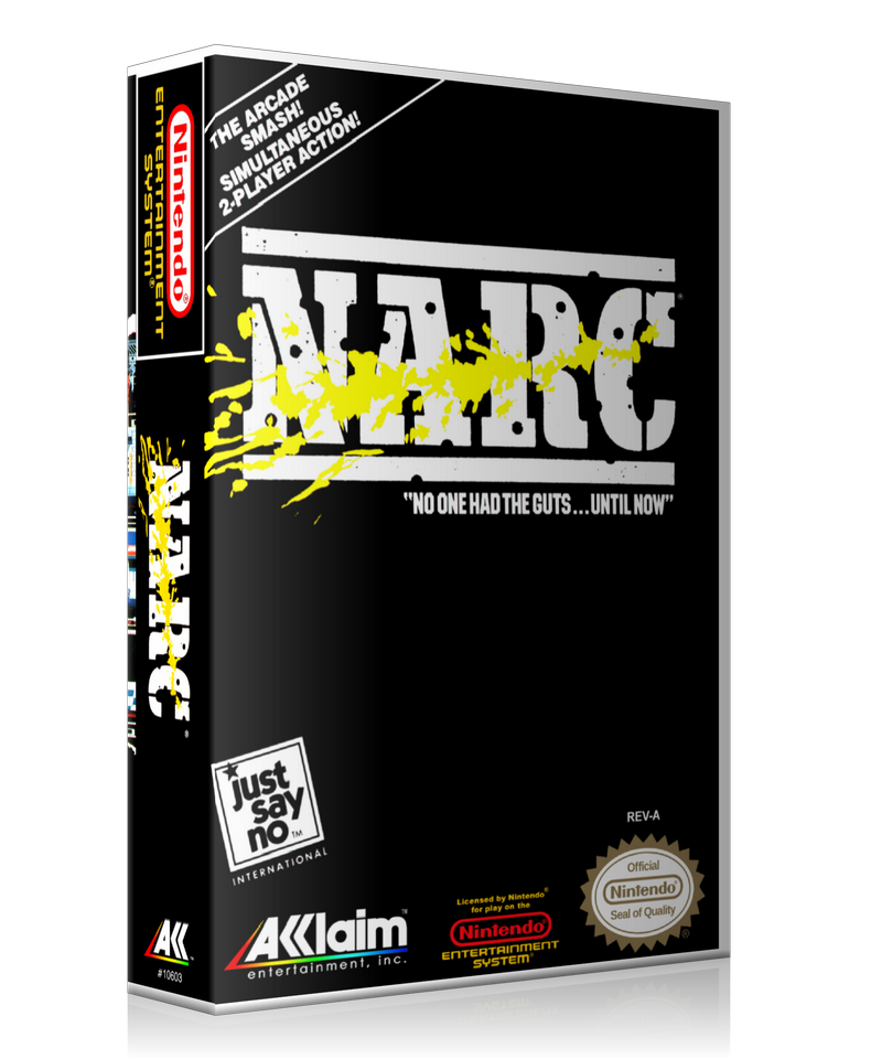 NES Narc Retail Game Cover To Fit A UGC Style Replacement Game Case
