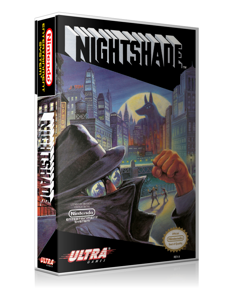 NES Nightshade Retail Game Cover To Fit A UGC Style Replacement Game Case