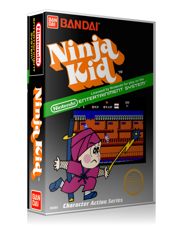 NES Ninja Kid Retail Game Cover To Fit A UGC Style Replacement Game Case