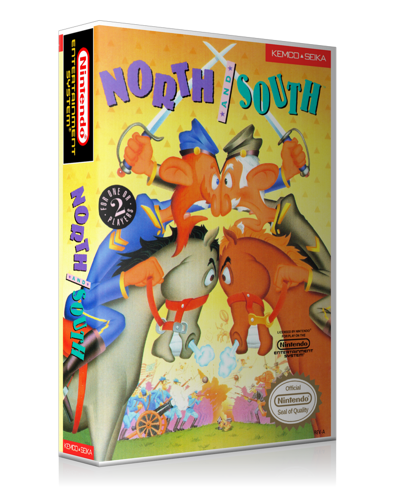 NES North And South Retail Game Cover To Fit A UGC Style Replacement Game Case