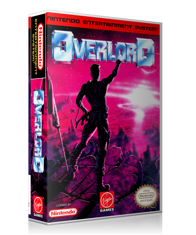 NES Overlord Retail Game Cover To Fit A UGC Style Replacement Game Case