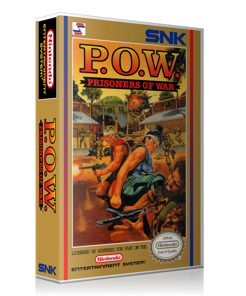 NES POW Retail Game Cover To Fit A UGC Style Replacement Game Case