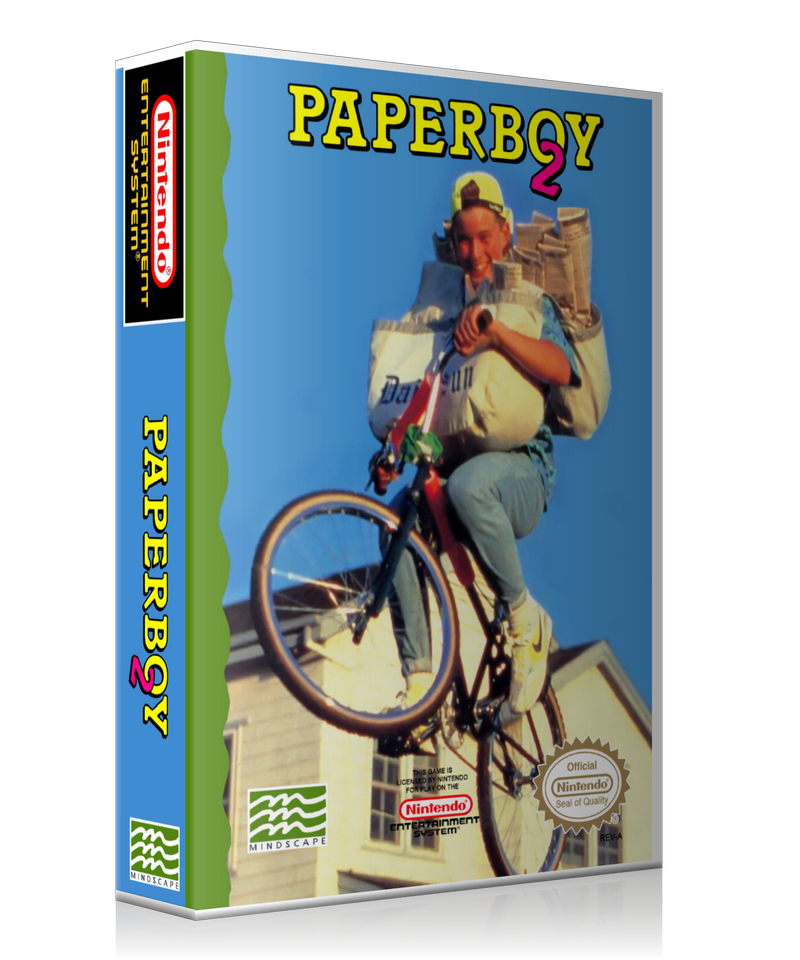 NES Paperboy 2 3D Boxes Case Or Cover