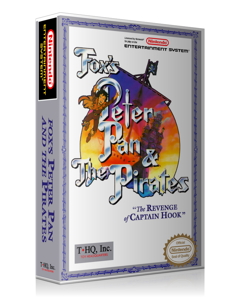 NES Peter Pan And The Pirates Retail Game Cover To Fit A UGC Style Replacement Game Case