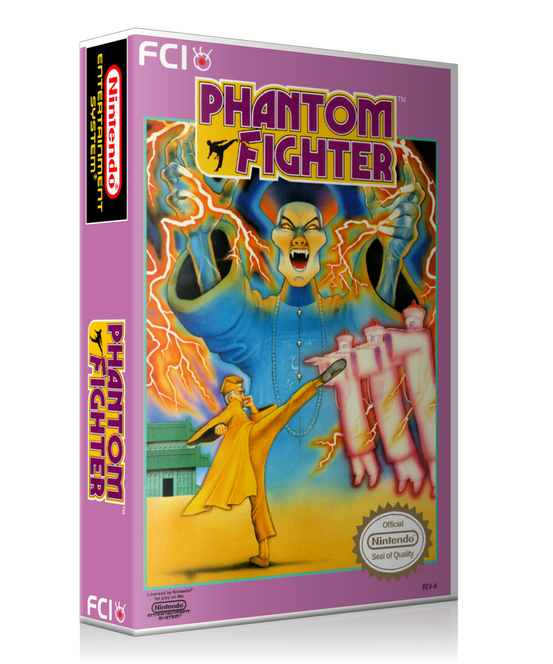 NES Phantom Fighter Retail Game Cover To Fit A UGC Style Replacement Game Case