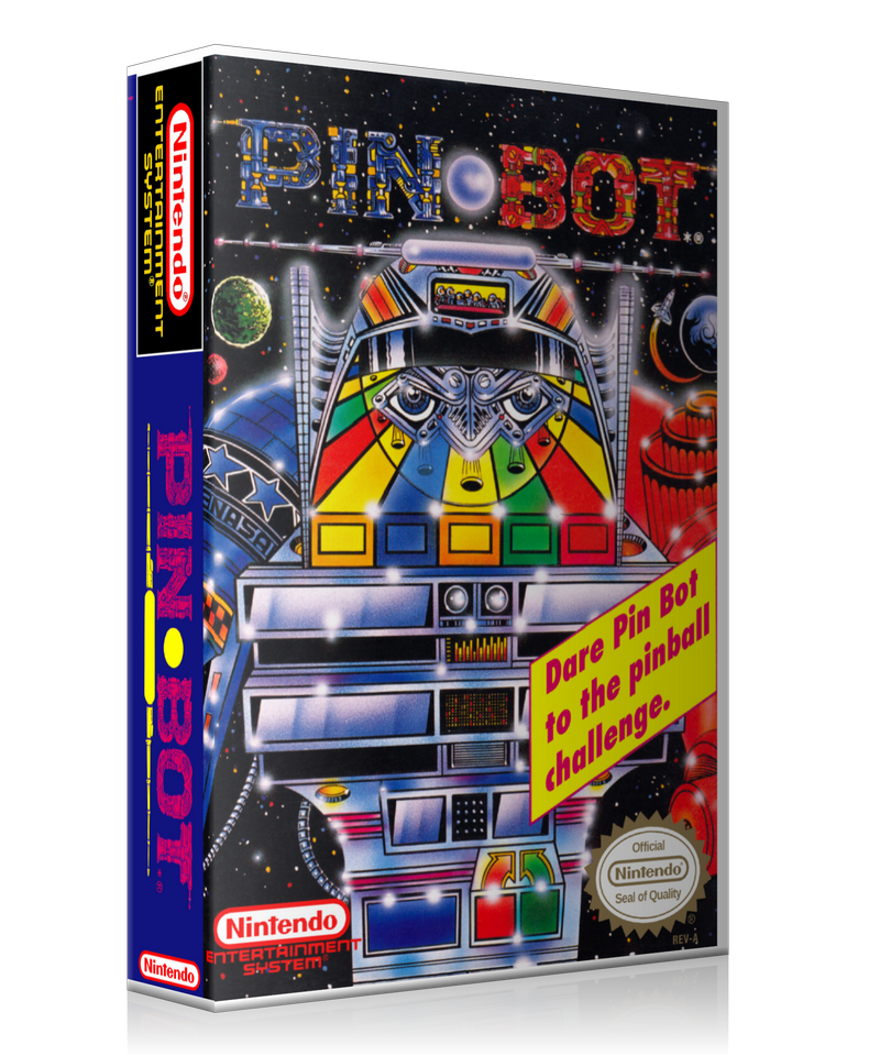 NES Pinbot Retail Game Cover To Fit A UGC Style Replacement Game Case