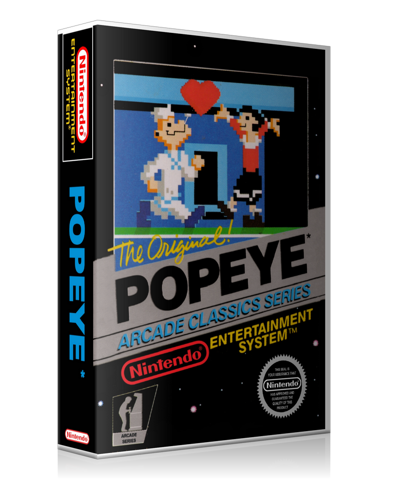 NES Popeye Retail Game Cover To Fit A UGC Style Replacement Game Case