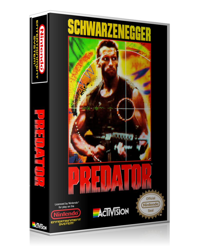 NES Predator Retail Game Cover To Fit A UGC Style Replacement Game Case