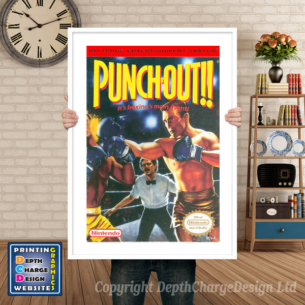 Nes_441_Punchoutretailnesspine Super Nintendo Game Inspired Theme Retro Gaming