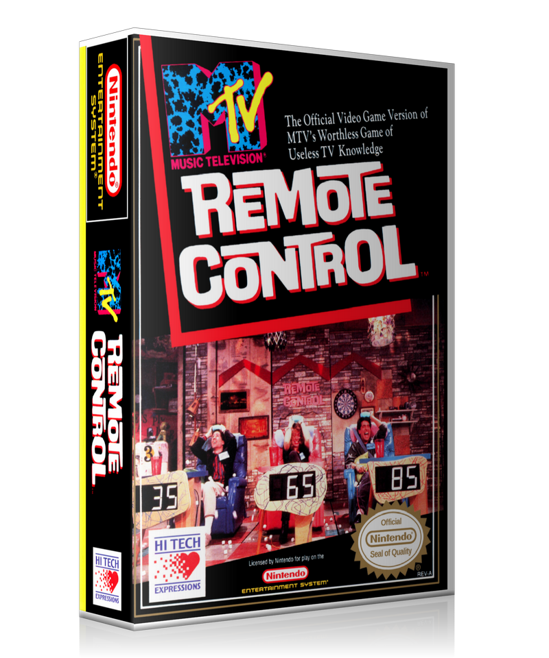 NES Remote Control Retail Game Cover To Fit A UGC Style Replacement Game Case