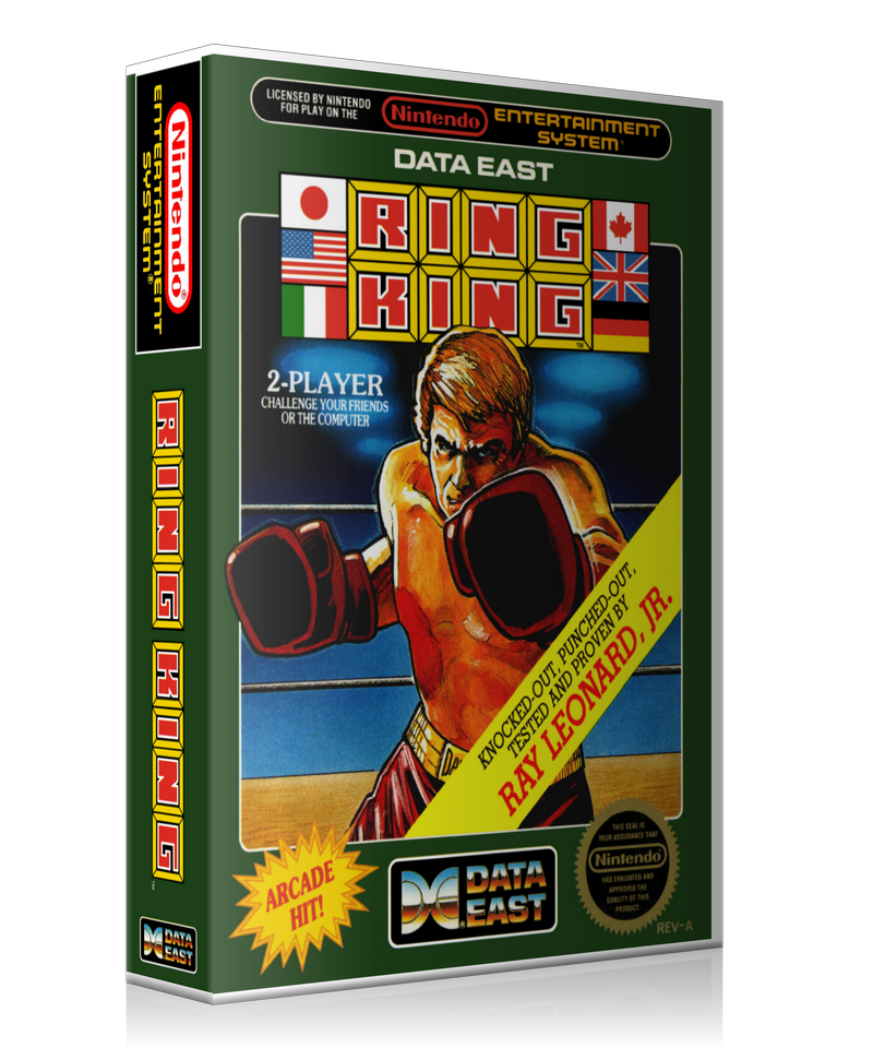 NES Ring King Retail Game Cover To Fit A UGC Style Replacement Game Case