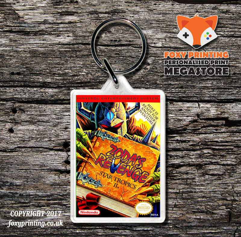 Nes 537 Startropics2zodasrevenge-Retail-Nesspine Game Inspired Retro Gaming Keyring