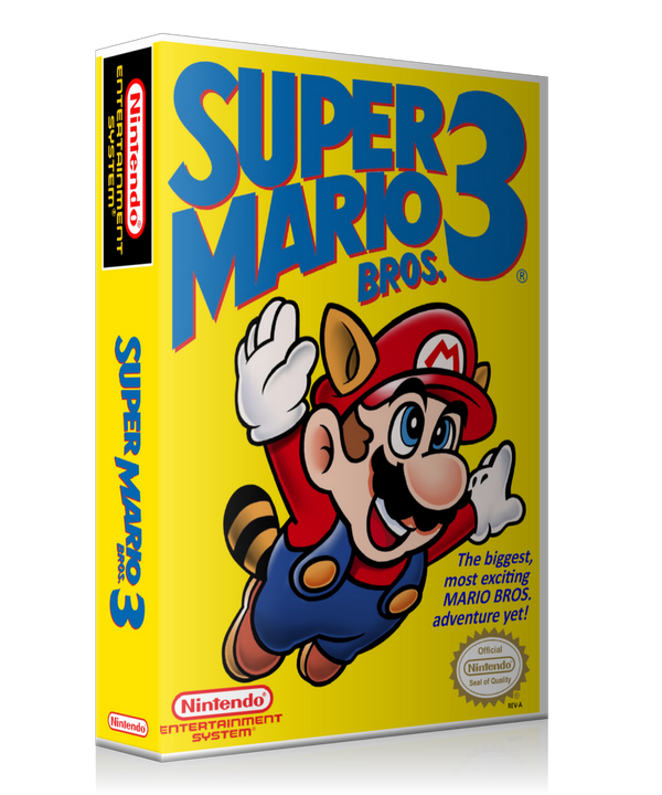 NES Super Mario Bros 3 Retail Game Cover To Fit A UGC Style Replacement Game Case – Nintendo NES Case product image 1
