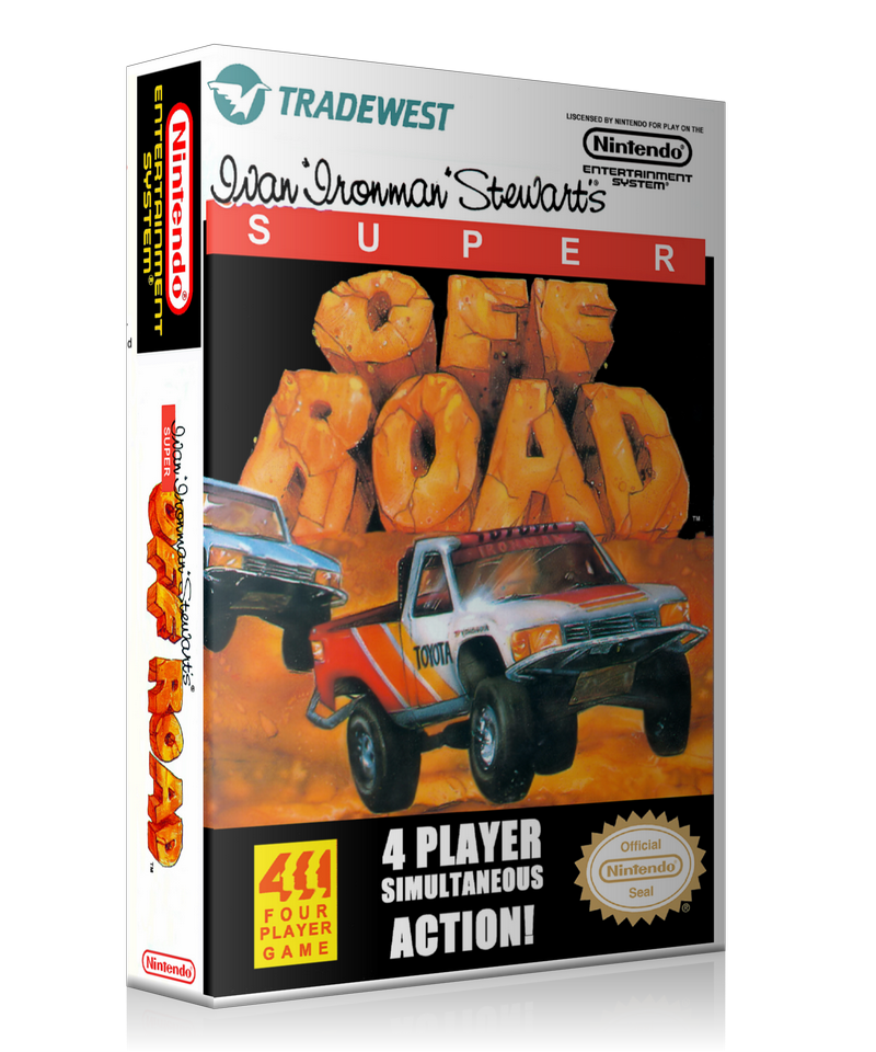 NES Super Off Road Retail Game Cover To Fit A UGC Style Replacement Game Case