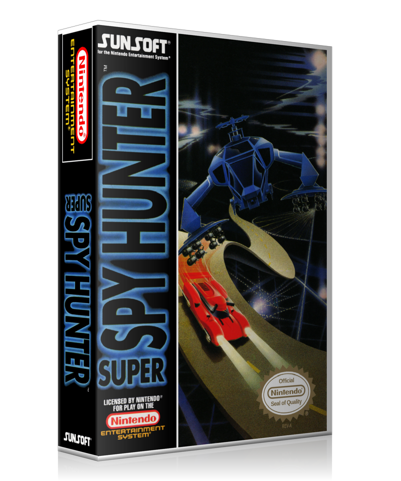 NES Super Spy Hunter Retail Game Cover To Fit A UGC Style Replacement Game Case