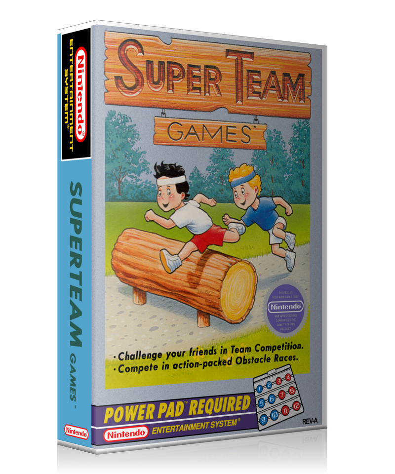 NES Super Team Games Retail Game Cover To Fit A UGC Style Replacement Game Case