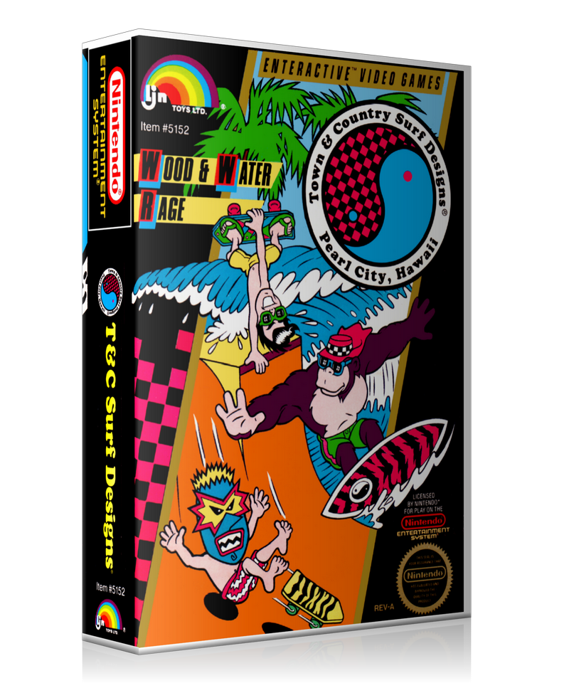 NES T And C Surf Designs Retail Game Cover To Fit A UGC Style Replacement Game Case – Nintendo NES Case product image 1