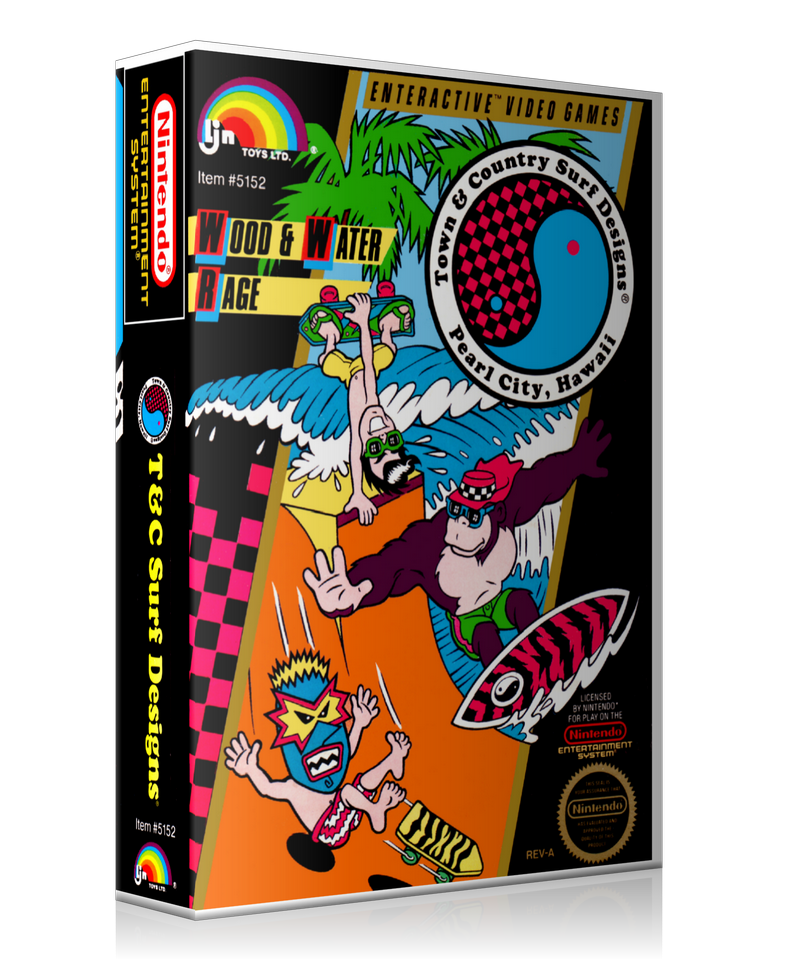NES T And C Surf Designs Retail Game Cover To Fit A UGC Style Replacement Game Case