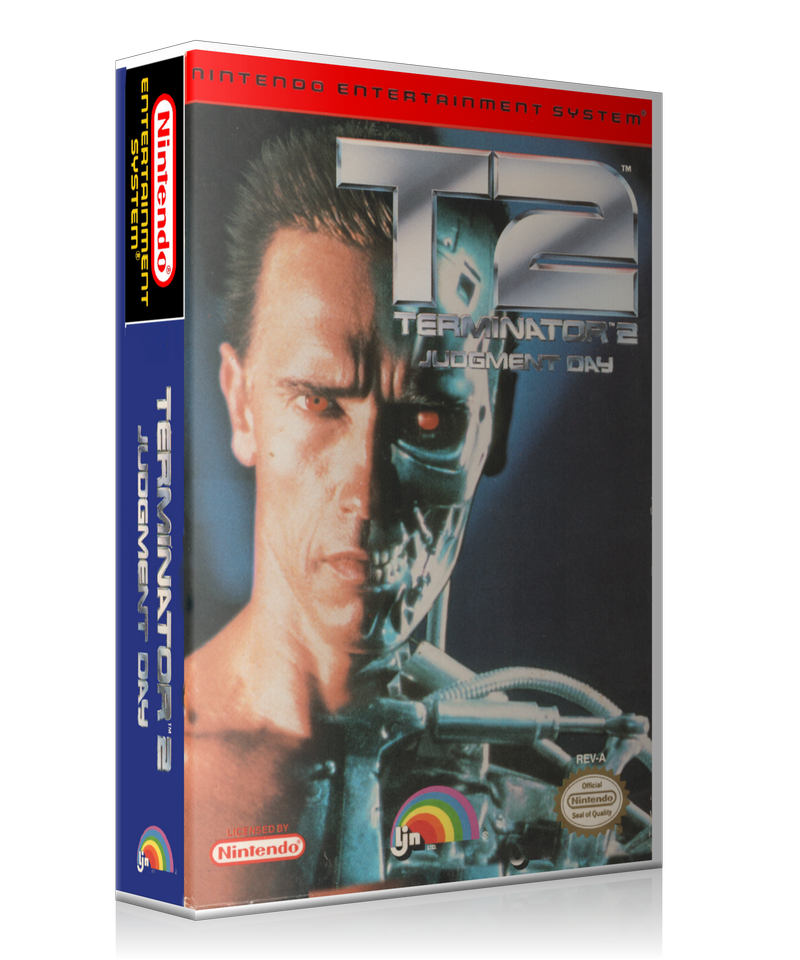 NES Terminator 2 Judgement Day Retail Game Cover To Fit A UGC Style Replacement Game Case