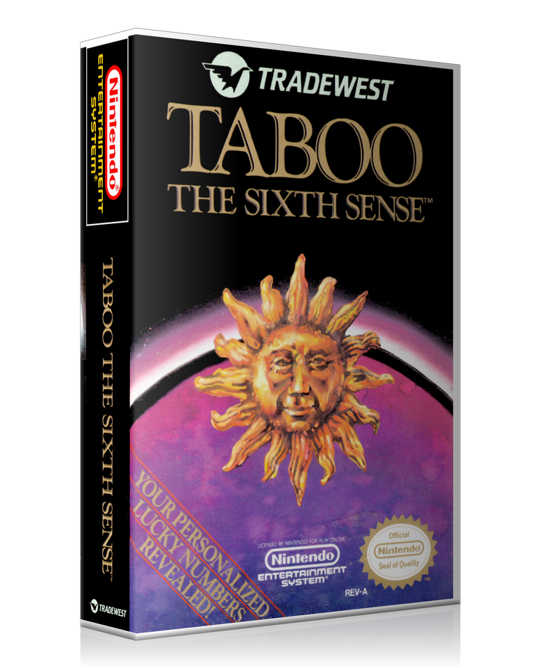 NES Taboo Retail Game Cover To Fit A UGC Style Replacement Game Case