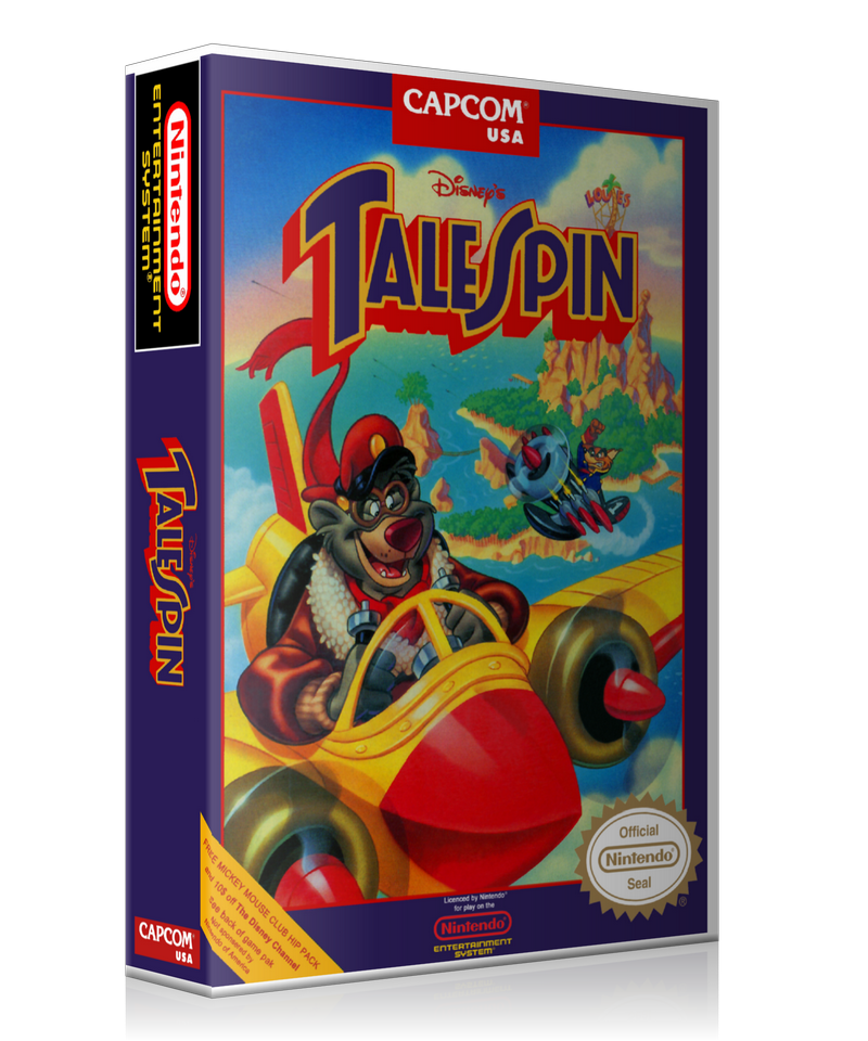 NES Talespin Retail Game Cover To Fit A UGC Style Replacement Game Case