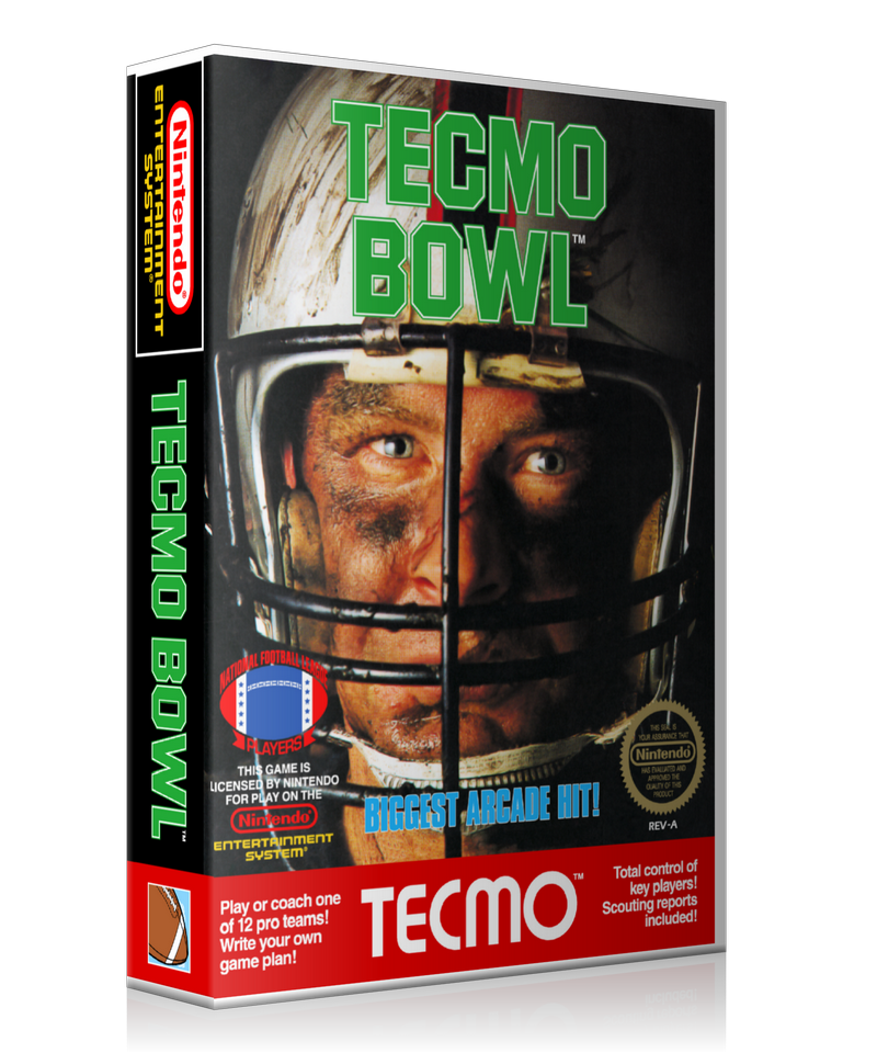 NES Tecmo Bowl Retail Game Cover To Fit A UGC Style Replacement Game Case – Nintendo NES Case product image 1