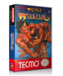 NES Tecmo World Wrestling Retail Game Cover To Fit A UGC Style Replacement Game Case