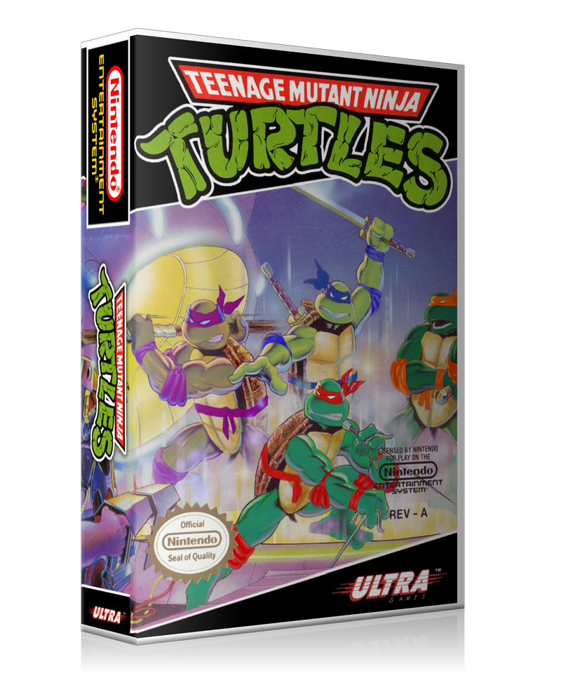NES TMNT Retail Game Cover To Fit A UGC Style Replacement Game Case