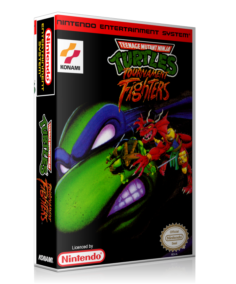 NES TMNT Tournament Fighters Retail Game Cover To Fit A UGC Style Replacement Game Case – Nintendo NES Case product image 1