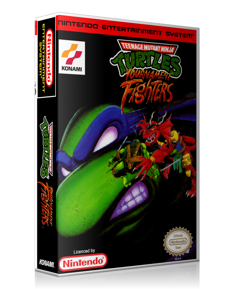 NES TMNT Tournament Fighters Retail Game Cover To Fit A UGC Style Replacement Game Case