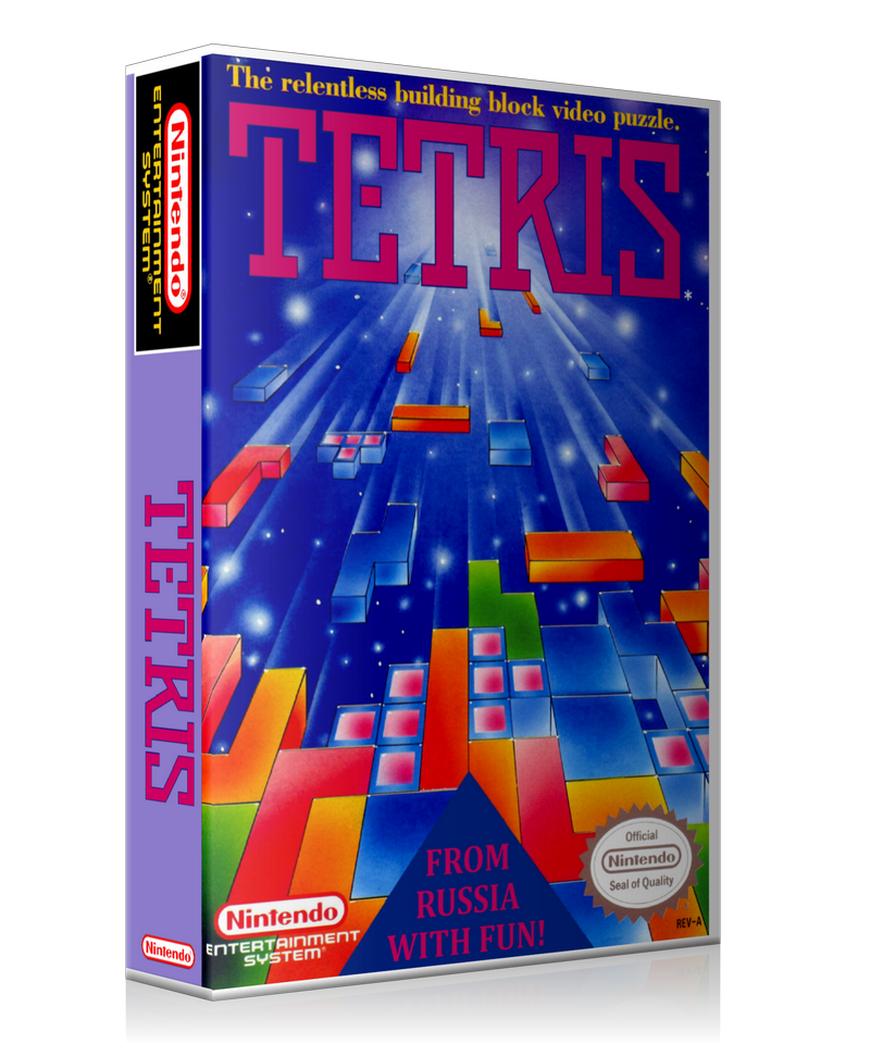NES Tetris Retail Game Cover To Fit A UGC Style Replacement Game Case – Nintendo NES Case product image 1