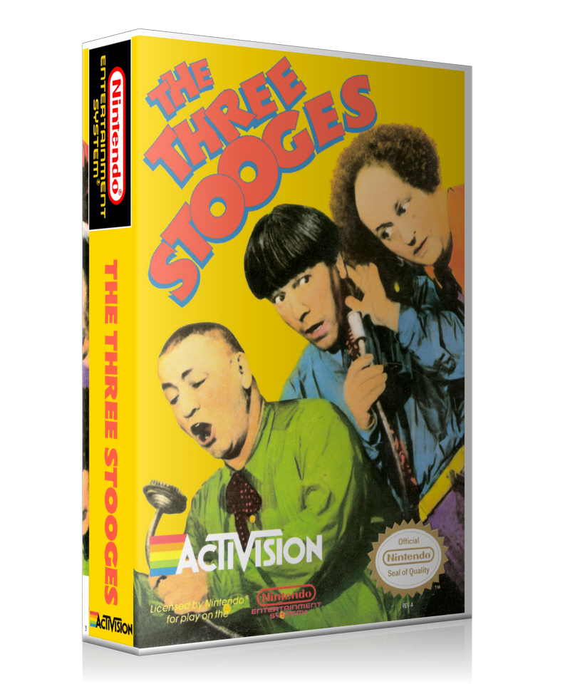 NES Three Stooges Retail Game Cover To Fit A UGC Style Replacement Game Case – Nintendo NES Case product image 1