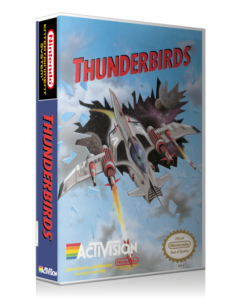 NES Thunderbirds Retail Game Cover To Fit A UGC Style Replacement Game Case