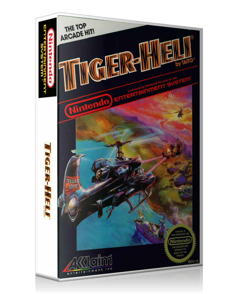 NES Tiger Heli Retail Game Cover To Fit A UGC Style Replacement Game Case