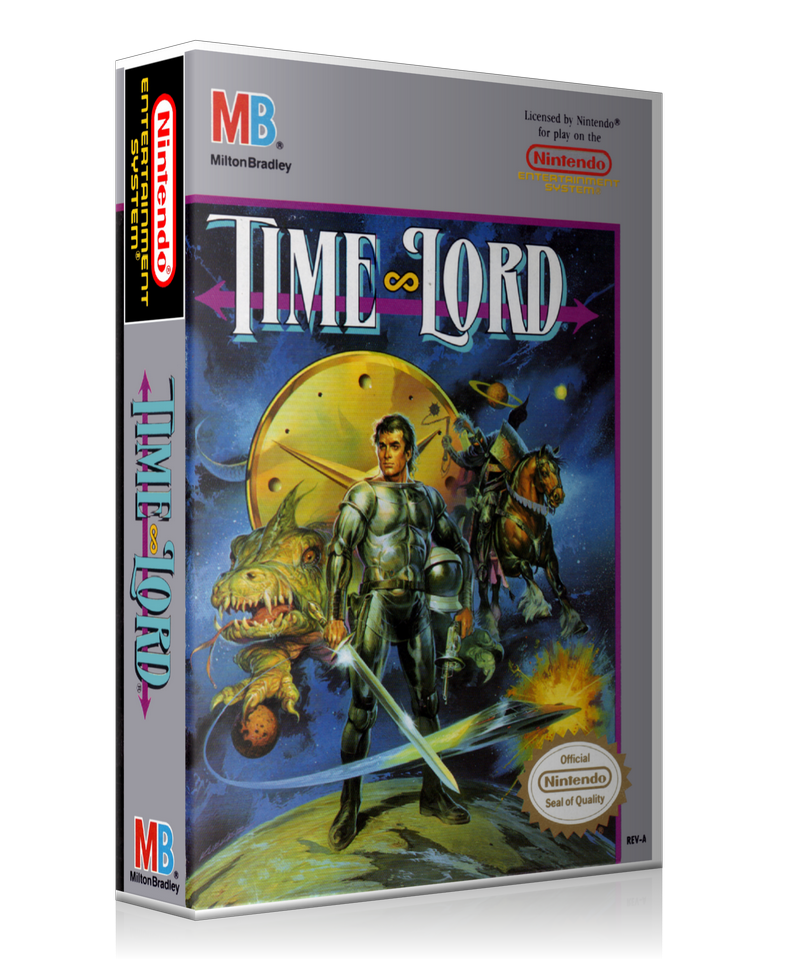NES Time Lord Retail Game Cover To Fit A UGC Style Replacement Game Case