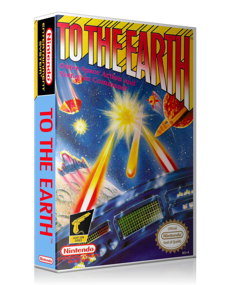 NES To The Earth Retail Game Cover To Fit A UGC Style Replacement Game Case – Nintendo NES Case product image 1