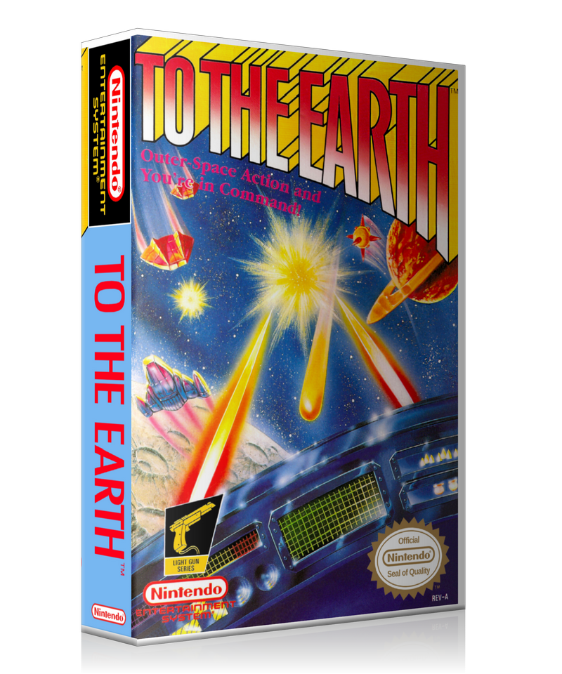 NES To The Earth Retail Game Cover To Fit A UGC Style Replacement Game Case