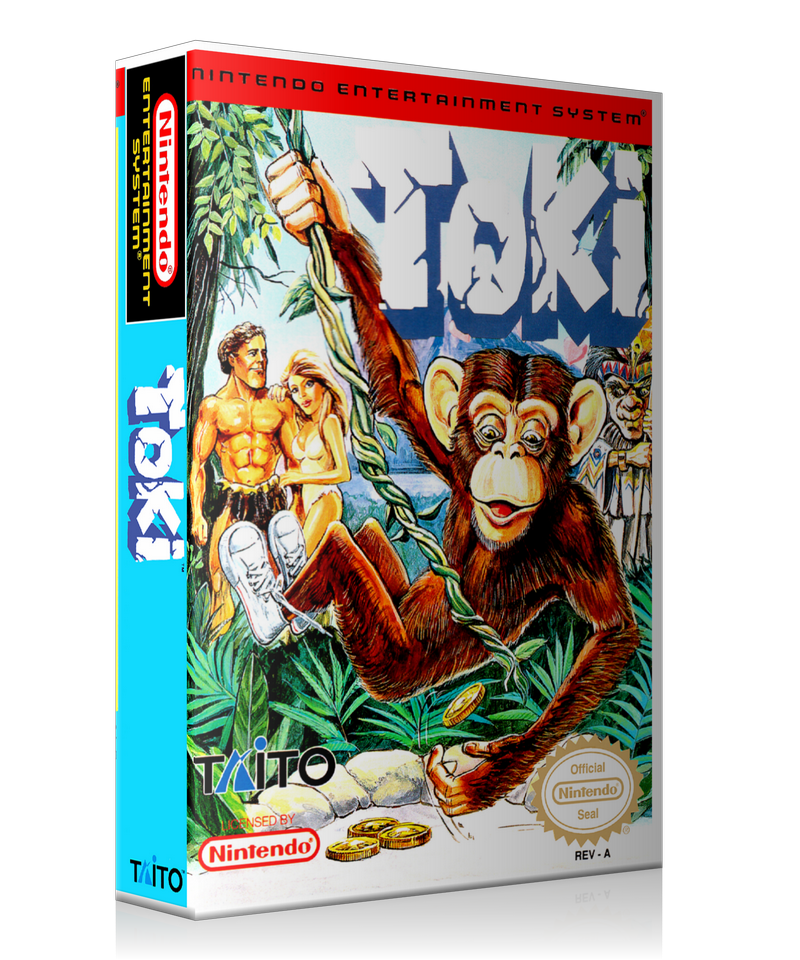 NES Toki Retail Game Cover To Fit A UGC Style Replacement Game Case – Nintendo NES Case product image 1